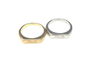 Anillo Smile #6,7,8,9 acero inox