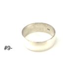 # 9 Anillo de plata 925 liso